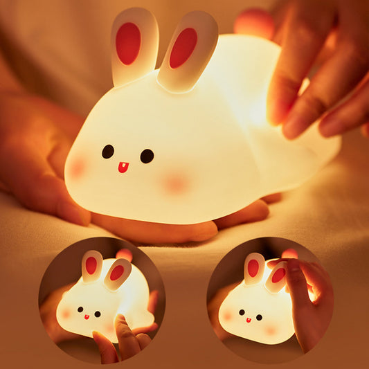 Bunny Glow Silicone Voice Control Tap Light Night light Children's Bedroom
